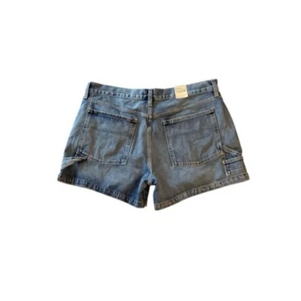 Agolde Light Blue Denim Carpenter Shorts - Picture 10 of 12